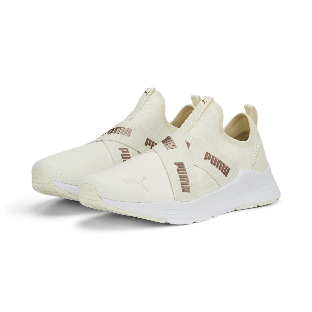 Buty sportowe damskie Puma WIRED RUN Slip-On Space beżowe