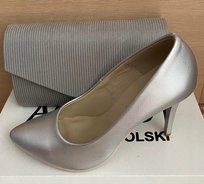 Buty Szplilki AGA BUT Kolor Srebrny Mat roz. 37 Inny producent