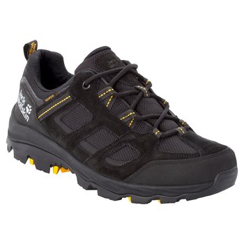 Buty turystyczne męskie VOJO 3 TEXAPORE LOW M Black / Burly Yellow Xt - Jack Wolfskin