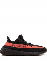 BUTY YEEZY BOOST 350 V2 RED STRIPE CORE BLACK RED 42 2/3 EU 9 US