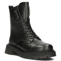 Buty zimowe botki damskie ocieplane za kostkę czarne Filippo DBT4870/23-40