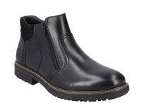 Buty zimowe męskie botki ocieplane wełną skórzane czarne Rieker 33151-00-42 Rieker