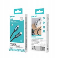 BWOO PLECIONY KABEL USB-C DO LIGHTNING 27W Z ANIMOWANYM PODŚWIETLENIEM, 1M Inna marka