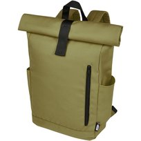 Byron plecak na laptopa 15,6 cala z tworzywa RPET z certyfikatem GRS z zawijanym zamknięciem, 18 l PUCCINI
