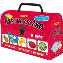 Bystre Oczko, zestaw gier w kuferku, gra logiczna, Adamigo Adamigo