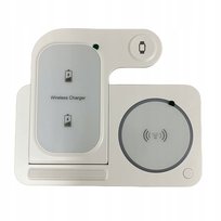 C-Tec Ładowarka indukcyjna QI Standard 3 w 1 biała