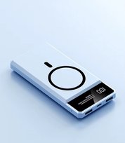 C-Tec Powerbank 10000 mAh 22,5W z Magsafe 15W z wyświetlaczem niebieski