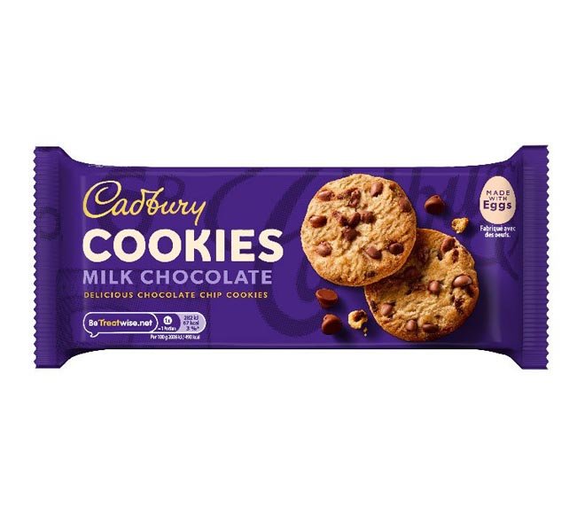 Cadbury Cookies Milk Chocolate Ciastka Kakaowe Z Kawa kami Czekolady Cadbury Cookies Milk Chocolate Ciastka Kakaowe Z Kawa kami Czekolady