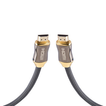 Cadorabo 1.5 m HQ HDMI Cable 2.0 / 1.4a High Speed z Ethernet, ochrona nylonowa, Ultra HD 4K - 3D Ready ARC 1080p / 2160p z pozłacanymi złączami w kolorze czarnym - Cadorabo