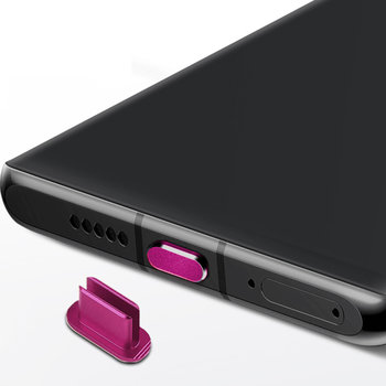 Cadorabo Nasadka ochronna kompatybilna z USB C w Różowy - Pyłoszczelna wtyczka ochronna przed kurzem  do  ładowania - Cadorabo