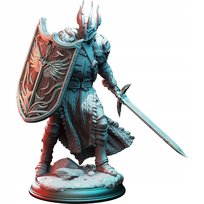 Caedes - Boski Paladyn Rycerz figurka 12k + podstawa do DND D&D 3D druk RPG