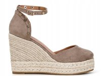 CAFENOIR DAMSKIE ESPADRYLE BRĄZOWE KOTURN 39 1PXO Café Noir