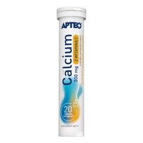 Calcium Apteo 300Mg Z Witaminą C Smak Pomarańczowy 20 Tabl. Musujących SYNOPTIS PHARMA