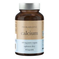 CALCIUM PRIMABIOTIC 60 kaps. Wapń 400mg Kości Zęby Krzepnięcie Krwi Mięśnie