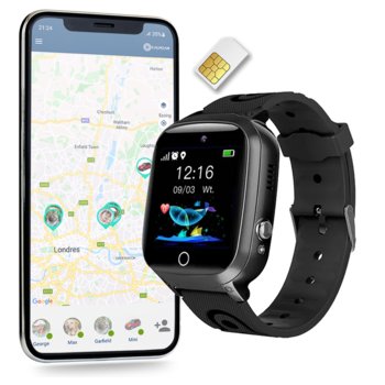 CALMEAN Child Watch JOY + Karta SIM, czarny - CALMEAN