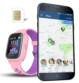 CALMEAN Nemo 2 różowy + karta SIM - CALMEAN