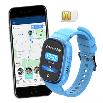 CALMEAN Nemo 3 + Karta SIM, niebieski - CALMEAN