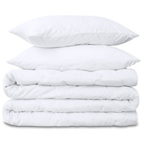 Całoroczna kołdra zestaw: 1 sztuka 220x200 + 2 sztuki 80x80 cm - Kołdry Duvet Pościel Kołdra Pikowana Kołdra do spania Pikowana kołdra Quilt z wypełnieniem z mikrofibry biała