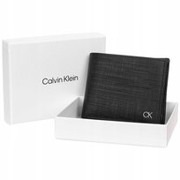 Calvin klein bezpieczny portfel męski ck czarny Calvin Klein