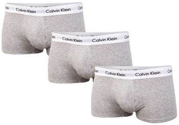CALVIN  KLEIN BOKSERKI MĘSKIE LOW RISE TRUNK 3 PAK GREY U2664G KS0 - Rozmiar: L - Calvin Klein