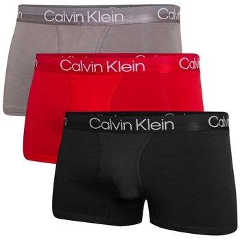 Calvin Klein Bokserki Męskie Trunk 3Pk Czarne/Czerwone/Szare 000Nb2970A 6Io L - Calvin Klein
