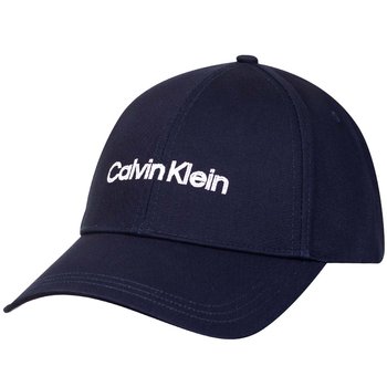 CALVIN KLEIN CZAPKA Z DASZKIEM DOUBLE LINE EMBRO BB CAP NAVY K50K508249 BA7 - Calvin Klein