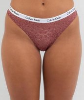Calvin Klein Damskie Majtki Figi Różowe Koronka XS 0z6c4_j* XS 0_6 Tia Calvin Klein