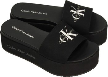 Calvin Klein Jeans Klapki YW0YW01036 38 Flatform Sandal Met - Calvin Klein