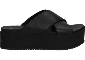 Calvin Klein Jeans Klapki YW0YW01349 39 Flatform Cross Mg Uc - Calvin Klein