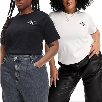 Calvin Klein Jeans koszulka t-shirt damski 2pack plus size J20J218872-OK4 3XL - Calvin Klein