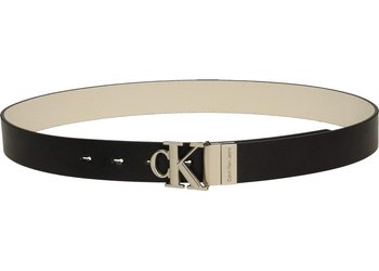 Calvin Klein Jeans Pasek K60K610111 75cm Round Mono Plaque Rev Belt 30M - Calvin Klein