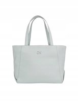Calvin Klein Klasyczna Torebka Szara Ze Srebrnymi Okuciami 46X28X15 I1D Calvin Klein