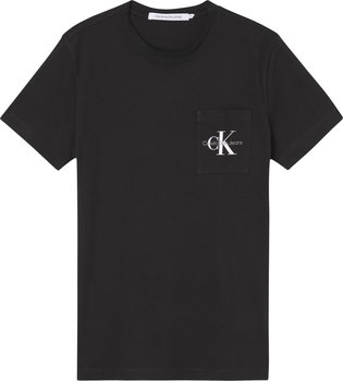 Calvin Klein Koszulka Męska T-Shirt Core Monogram Pocket Black J30J320936 Beh M - Calvin Klein