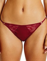 Calvin Klein Majtki Damskie Koronkowe Figi Bordowe L 1a4f4_c* L 1_4 Tia Calvin Klein