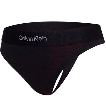 Calvin Klein Majtki Damskie Stringi Thong 1P Czarne 000Qf6992E Ub1 Xs - Calvin Klein