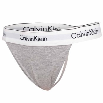 Calvin Klein Majtki Damskie Stringi Thong Gray 000Qf7013E P7A S - Calvin Klein