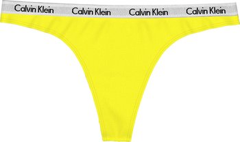CALVIN KLEIN MAJTKI STRINGI DAMSKIE THONG YELLOW NEON 0000D1617E ZIR S - Calvin Klein