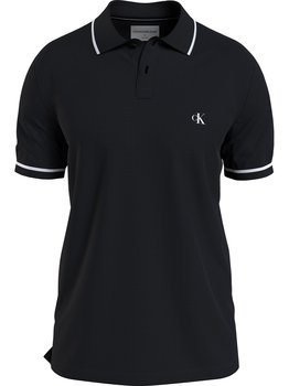 CALVIN KLEIN MĘSKA KOSZULKA POLO TIPPING SLIM POLO BLACK J30J315603 BAE XL - Calvin Klein