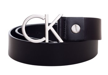 Calvin Klein Pasek Damski 3,5 Cm Adj Logo Belt Black K60K602141 001 80 - Calvin Klein