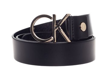 Calvin Klein Pasek Damski 3,5 Cm Adj Logo Belt Black K60K602141 910 100 - Calvin Klein