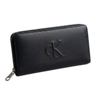 Calvin Klein Portfel Damski Duży Czarny Logo Skóra Ekologiczna Premium Calvin Klein