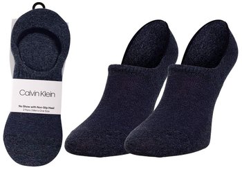 CALVIN  KLEIN SKARPETKI STOPKI MĘSKIE 2 PARY DARK BLUE 100001919 004 - Rozmiar: 40-46 - Calvin Klein