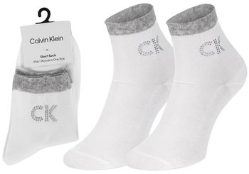 CALVIN KLEIN SKARPETY SKARPETKI 1 PARA WHITE 701218782 002 - Rozmiar: 37-41 - Calvin Klein