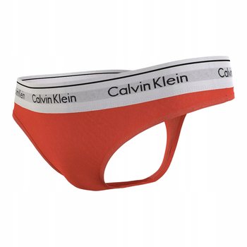 Calvin Klein Stringi Damskie Majtki Thong 1P Pomarańczowe R.Xs - Calvin Klein