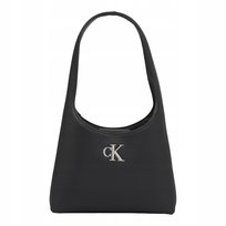 Calvin klein torebka damska minimal monogram a shoulderbag t czarna Calvin Klein