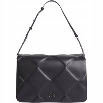 Calvin klein torebka damska re-lock quilt czarna Calvin Klein
