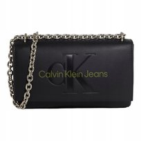 Calvin klein torebka damska sculpted ew flap conv25 mono czarna Calvin Klein