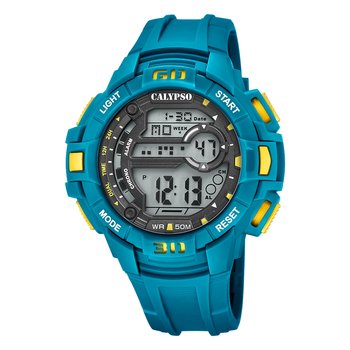 Calypso męski kauczukowy zegarek jasnoniebieski Calypso cyfrowy zegarek na rękę UK5836/2 - Calypso