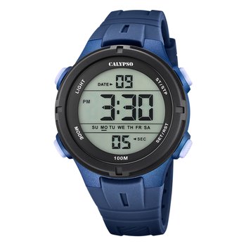 Calypso męski kauczukowy zegarek niebieski Calypso cyfrowy zegarek na rękę UK5837/3 - Calypso