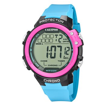 Calypso męski zegarek plastikowy niebieski Calypso cyfrowy zegarek na rękę UK5817/1 - Calypso